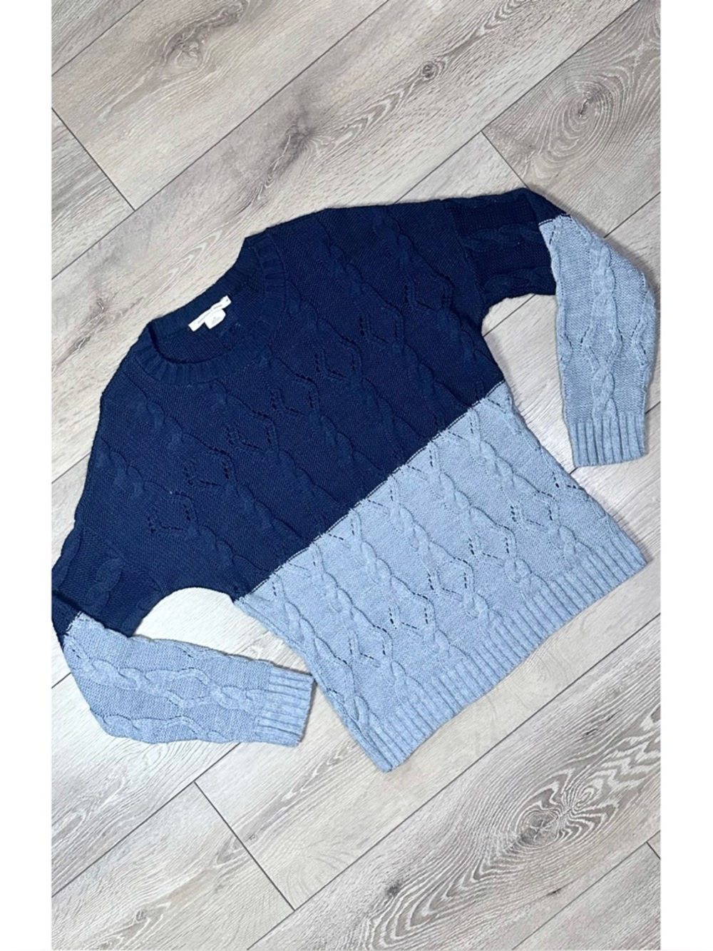 Urban Outfitters Coincidence & Chance Colorblock Cable Knit Sweater